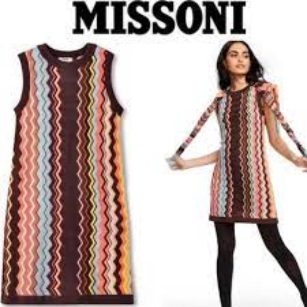 Missoni Target 20th Anniversary Collection Dress Mod Vintage Style Chevron